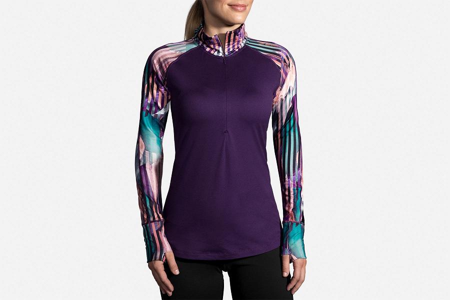 Brooks Dash Women Athletic Wear & Running Hoodie Purple VEH230451